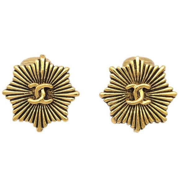 Chanel Earrings Clip-On Gold 2194 - Picture 1 of 4
